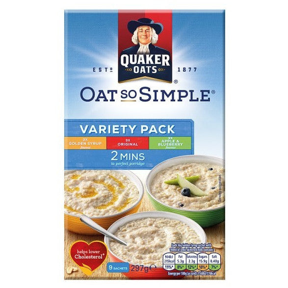 Quaker Oat So Simple Variety 9 Pack