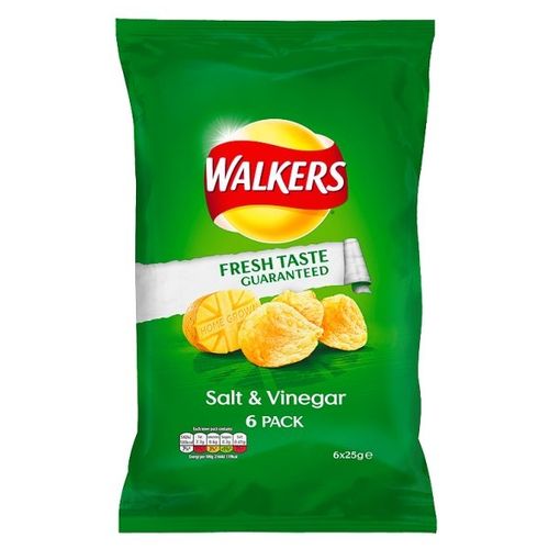 Walkers Crisps Salt & Vinegar 6 Pack