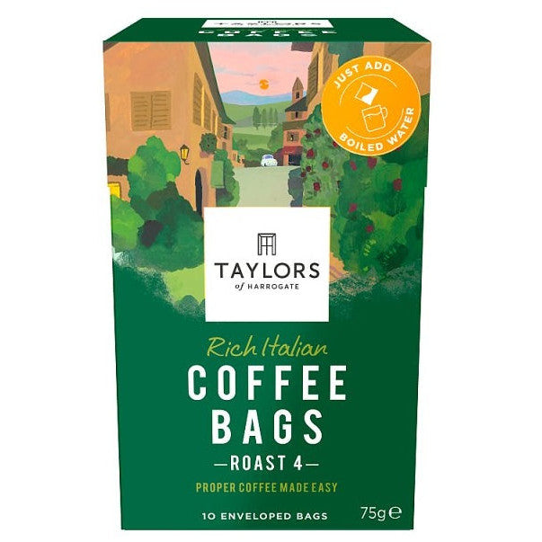 Taylors of Harrogate Coffee Bags Rich Italian (3 x 75g)