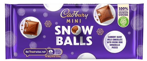 Cadbury Mini Snowballs Bar (20 x 110g)