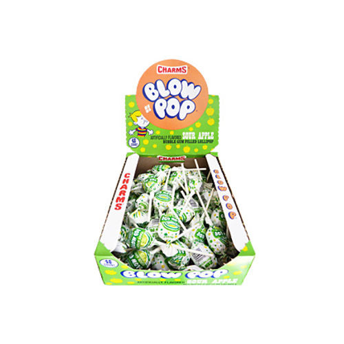 Blow Pops Sour Apple