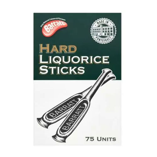 Barratt Hard Liquorice Sticks 75 Box