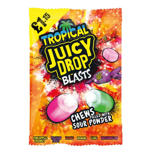Bazooka Juicy Drop Blasts Tropical