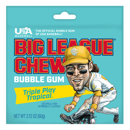 Big League Chew Bubble Gum Triple Play Tropical