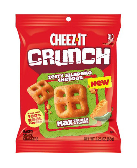 Cheez-It Crunch Zesty Jalapeno Cheddar (6 x 63g)