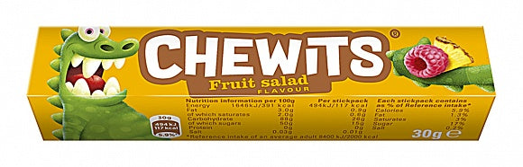 Chewits Stick Pack Fruit Salad (40 x 30g)