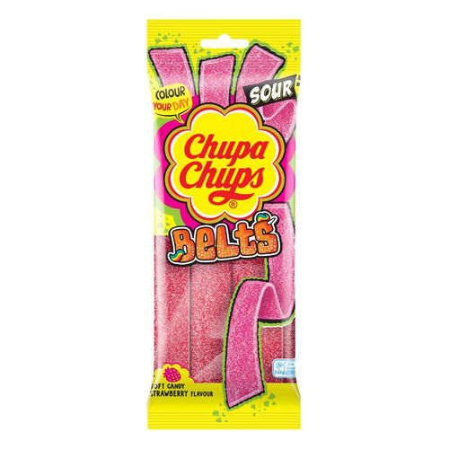Chupa Chups Sour Belts Strawberry