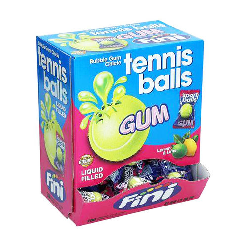 Fini Bubble Gum Tennis Ball Lemon & Lime 200 Pack