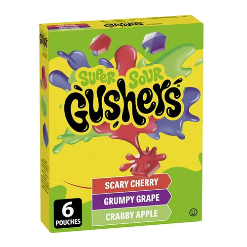 Fruit Gushers Super Sour 6 Pack