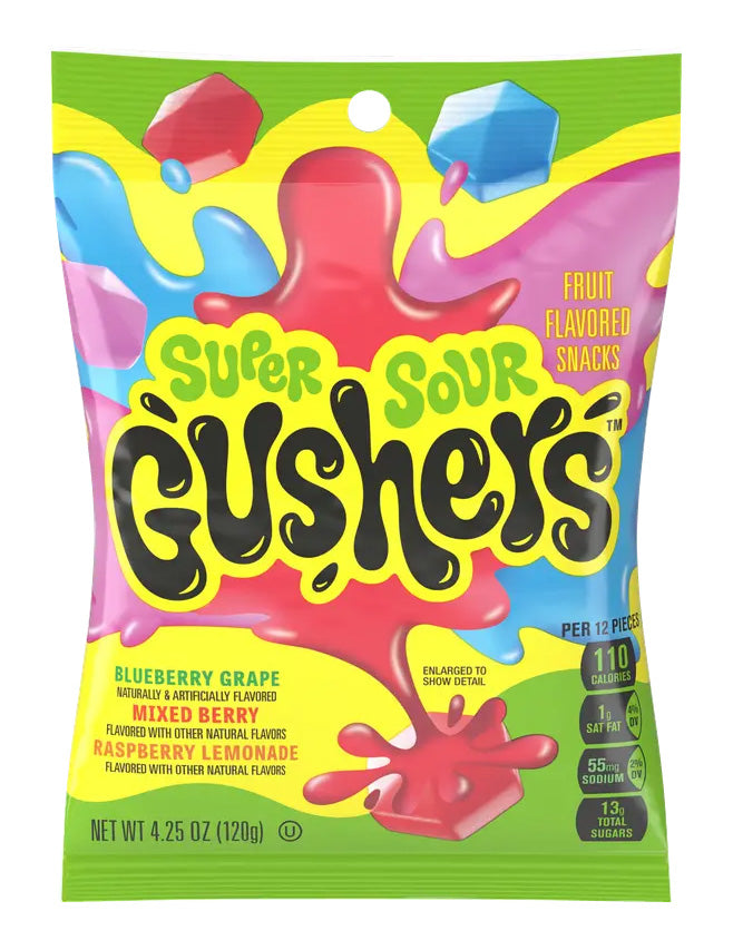 Fruit Gushers Super Sour (8 x 120g)