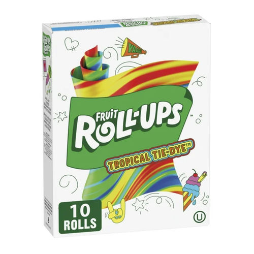 Fruit Roll-Ups Tropical Tie-Dye 10 Pack