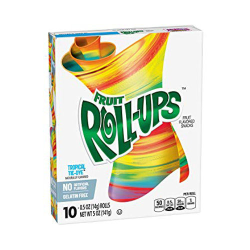 Fruit Roll-Ups Tropical Tie-Dye 10 Pack