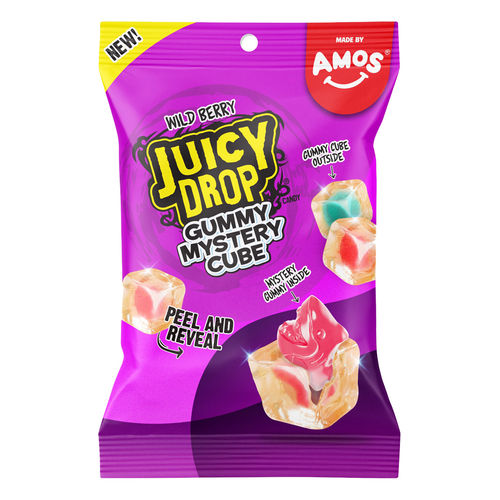 Juicy Drop Gummy Mystery Cube Wild Berry