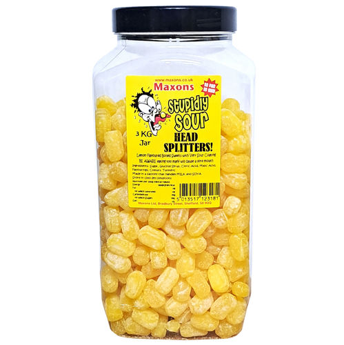 Maxons Stupidly Sour Jar Head Splitters!