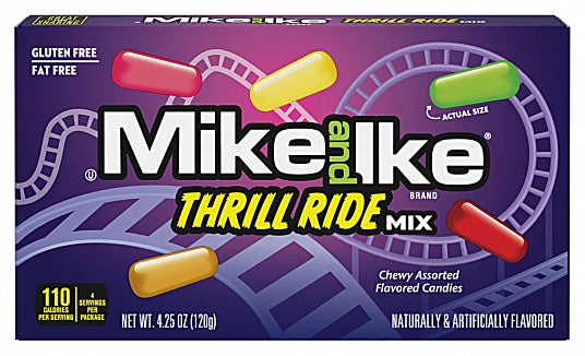 Mike and Ike Thrill Ride Mix (12 x 120g)