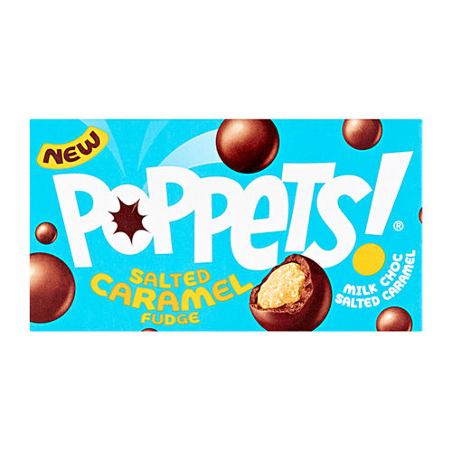 Poppets Milk Choc Coated Salted Caramel Fudge