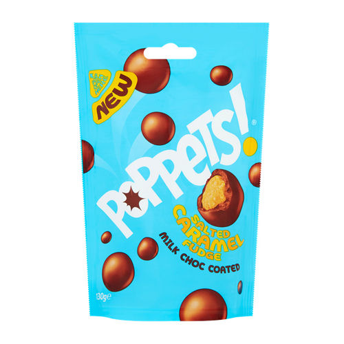 Poppets Milk Choc Coated Salted Caramel Fudge