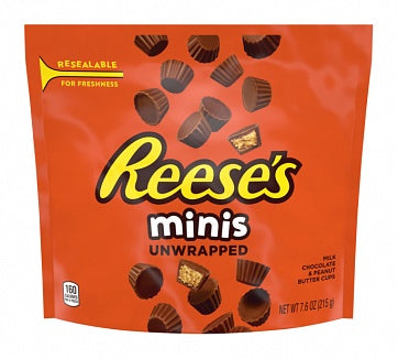 Reese's Minis Peanut Butter Cups Unwrapped (Einzelpackung mit 215g)