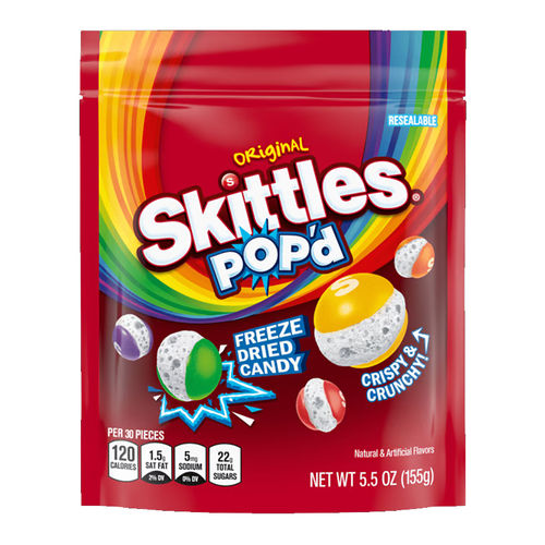 Skittles POP'd Freeze Dried Candy Original