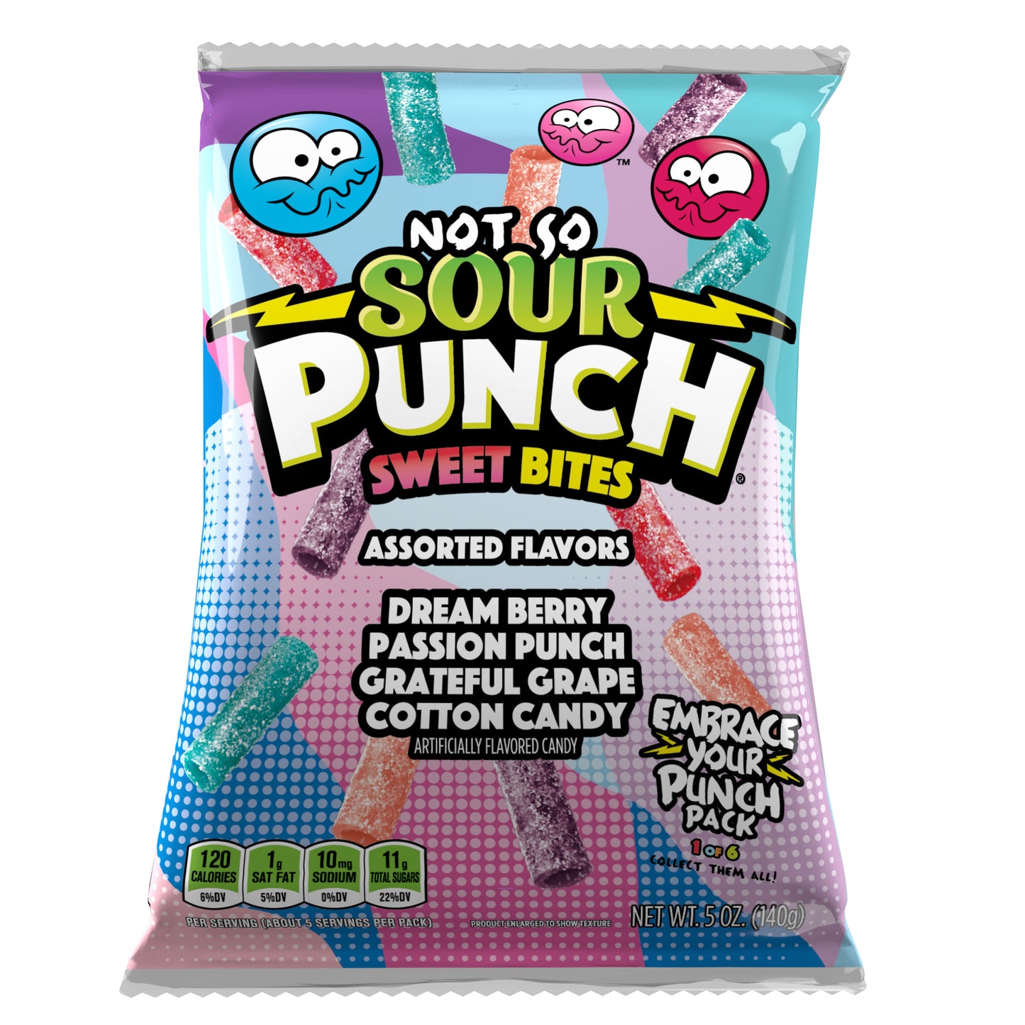 Sour Punch Not So Sour Sweet Bites Assorted Flavors (12 x 142g)