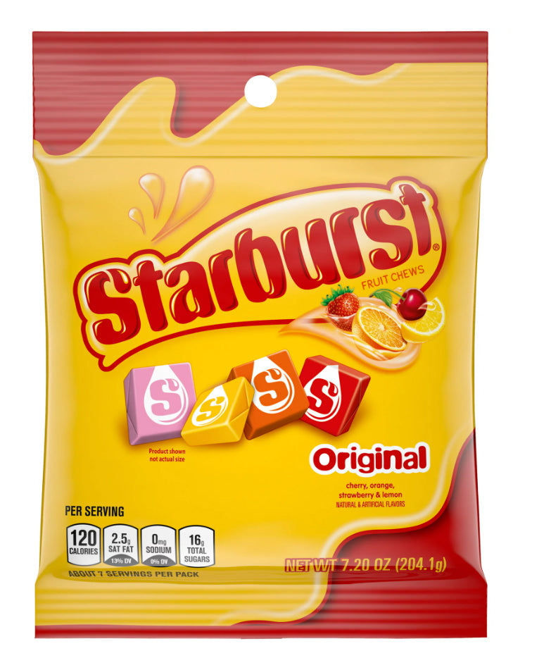 Starburst Fruit Chews Original (12 x 204g)