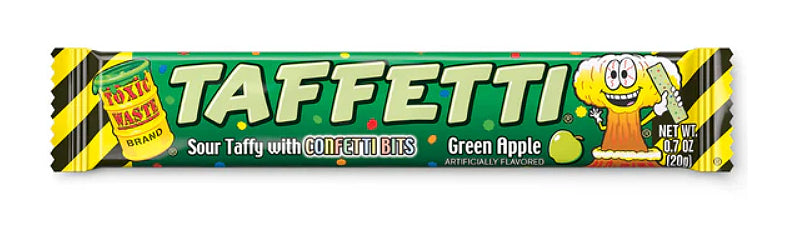 Toxic Waste Taffetti Green Apple (24 x 20g)