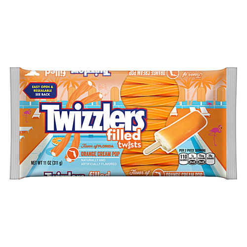 Twizzlers Filled Twists Orange Cream Pop