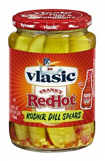 Vlasic Frank's RedHot Kosher Dill Spears (Single product of 710ml)