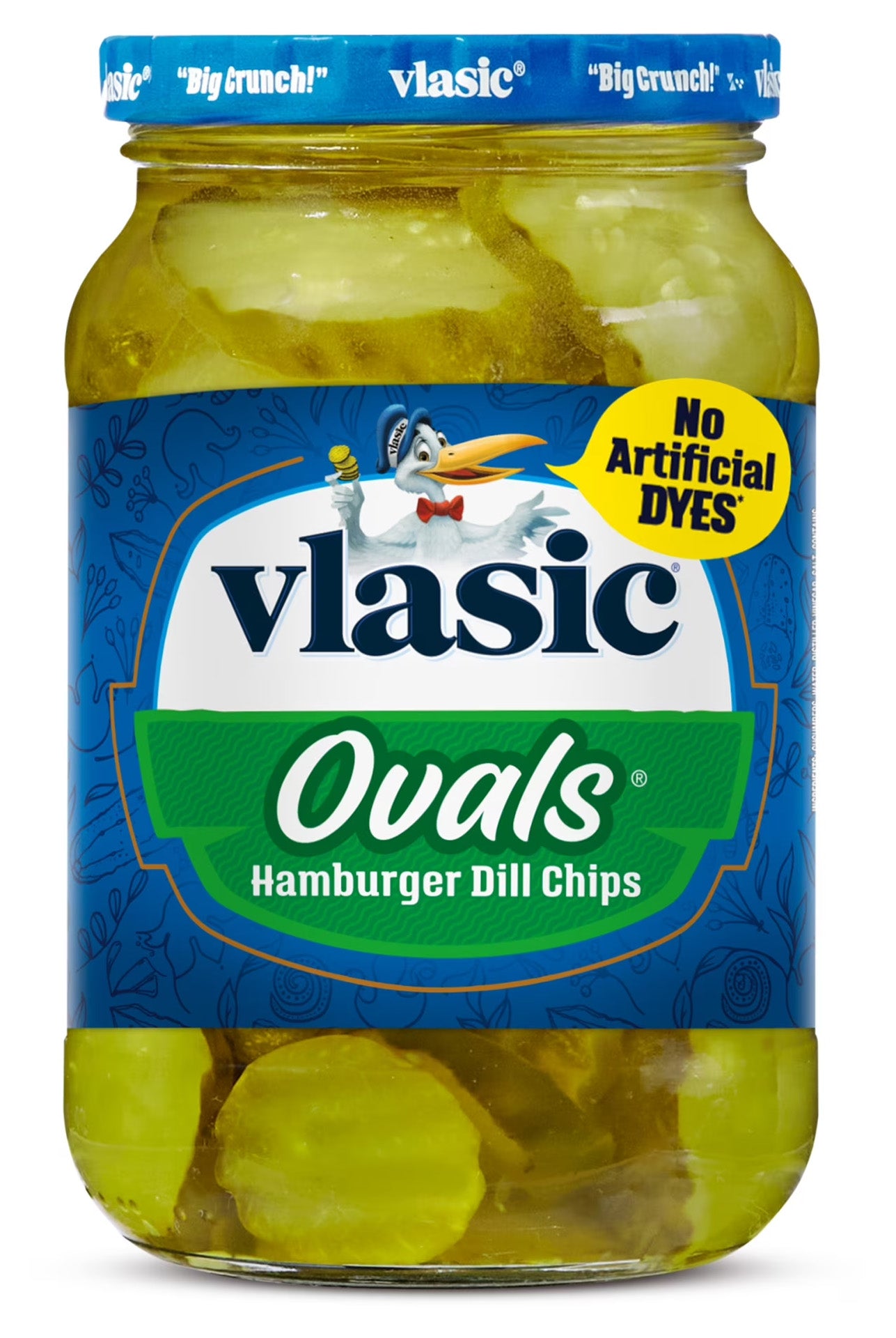 Vlasic Ovals Hamburger Dill Chips (12 x 710ml)