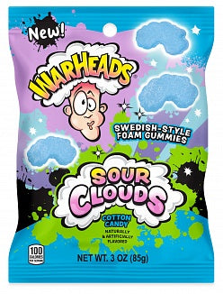 Warheads Sour Clouds Cotton Candy (12 x 85g)