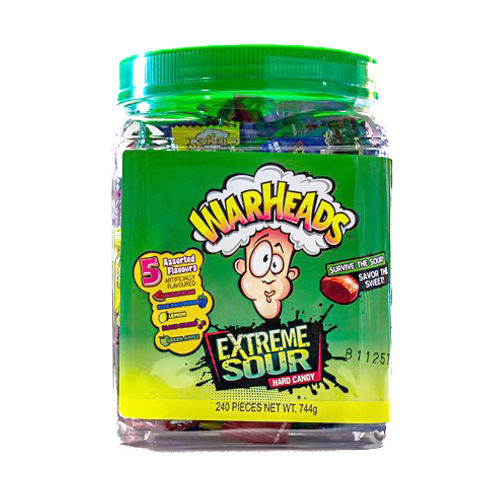 Warheads Extreme Sour Hard Candy 240 Pack