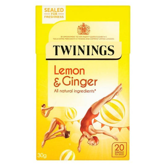 Twinings Lemon & Ginger 20 Pack (4 x 30g)