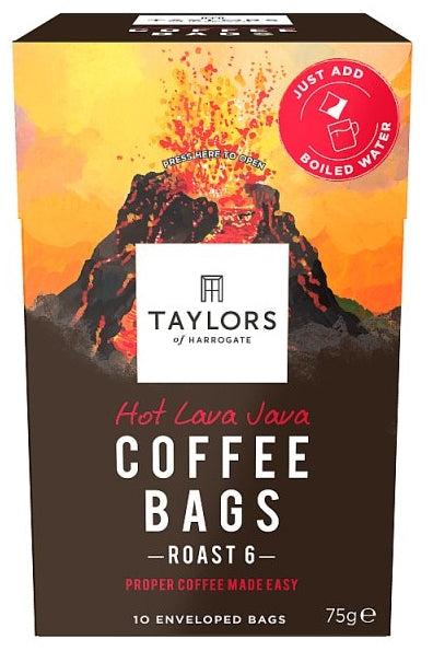 Taylors Coffee Bags Hot Lava Java Roast 6 (3 x 75g)