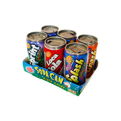 Soda Can Fizzy Candy 6 Pack (12 x 42g) - AmerikaanseGroothandel.nl