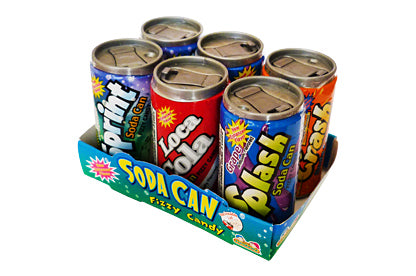 Soda Can Fizzy Candy 6 Pack