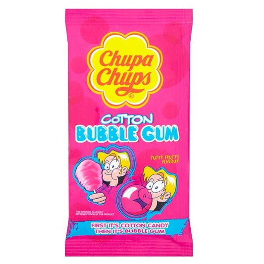 Chupa Chups Bubble Gum Cotton Candy (Doos van 12) - AmerikaanseGroothandel.nl