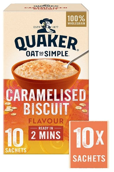 Quaker Oats So Simple Caramelised Biscuit Sachets (6 x 334g)