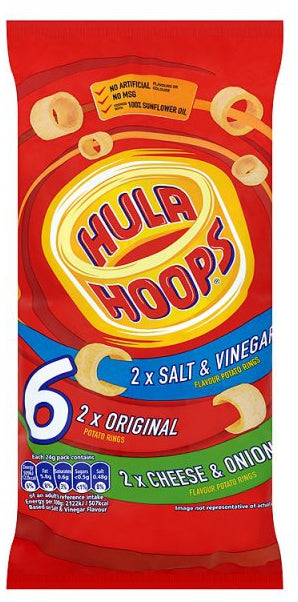 Hula Hoops Variety 6 Pack (30 x 144g)