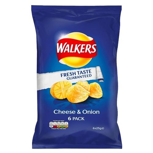 Walkers Crisps Cheese & Onion 6 Pack