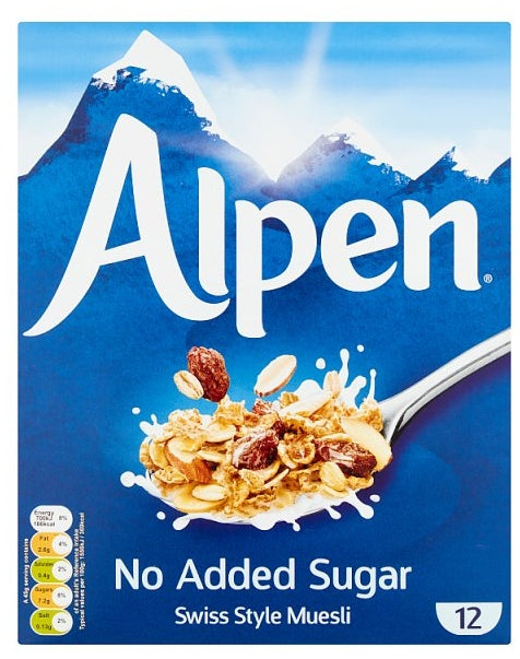 Alpen Muesli No Added Sugar (6 x 550g)