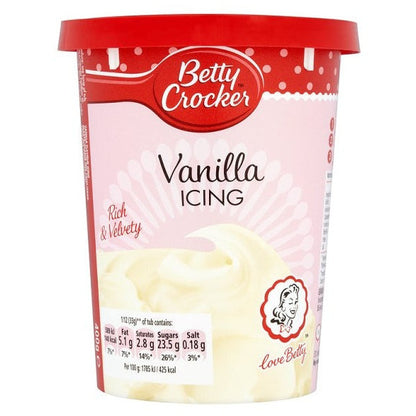 Betty Crocker Icing Vanilla (6 x 400g) - AmerikaanseGroothandel