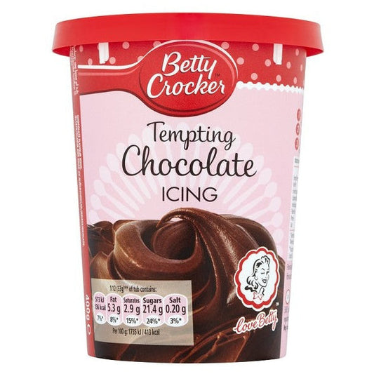 Betty Crocker Icing Tempting Chocolate (6 x 400g) - AmerikaanseGroothandel