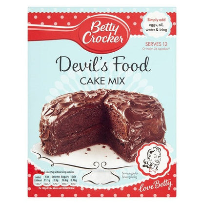 Betty Crocker Cake Mix Devil's Food (6 x 425g) - AmerikaanseGroothandel