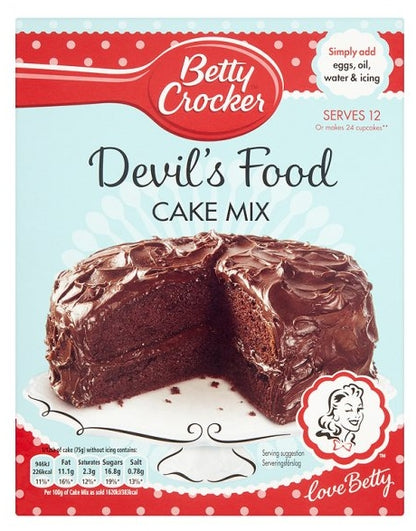 Betty Crocker Cake Mix Devil's Food