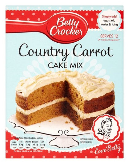 Betty Crocker Cake Mix Country Carrot