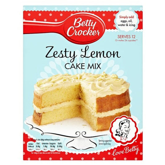 Betty Crocker Cake Mix Zesty Lemon (6 x 425g) - AmerikaanseGroothandel