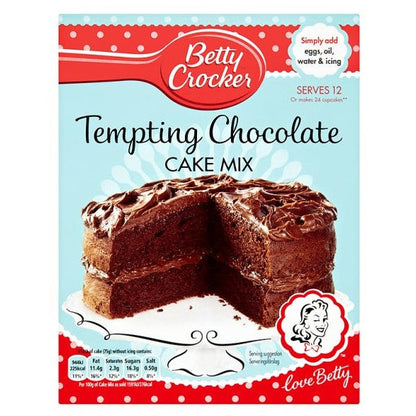 Betty Crocker Cake Mix Tempting Chocolate (6 x 425g) - AmerikaanseGroothandel