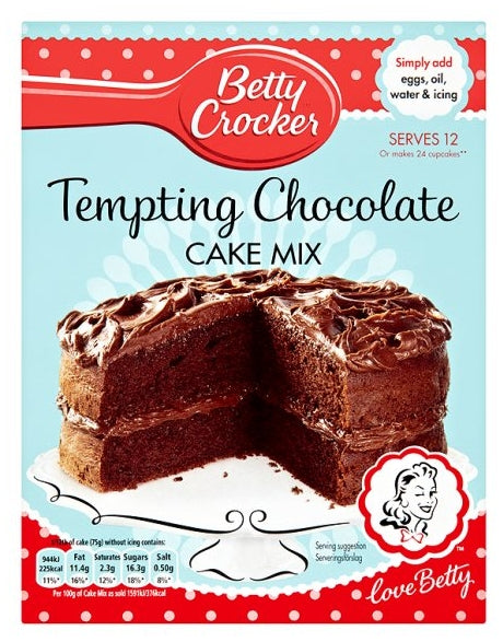 Betty Crocker Cake Mix Tempting Chocolate