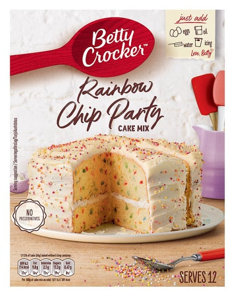 Betty Crocker Cake Mix Rainbow Chip Party