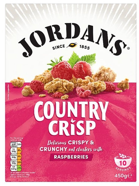 Jordans Country Crisp Raspberries (6 x 450g)